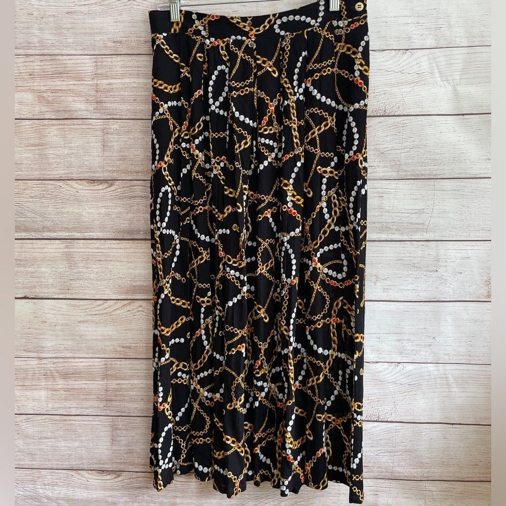 VINTAGE SK & CO CHAIN PRINT SKIRT‎
